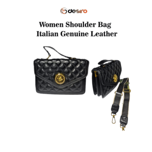 Italian Genuine Leather Satchel Barrel Handbag Crossbody For Women